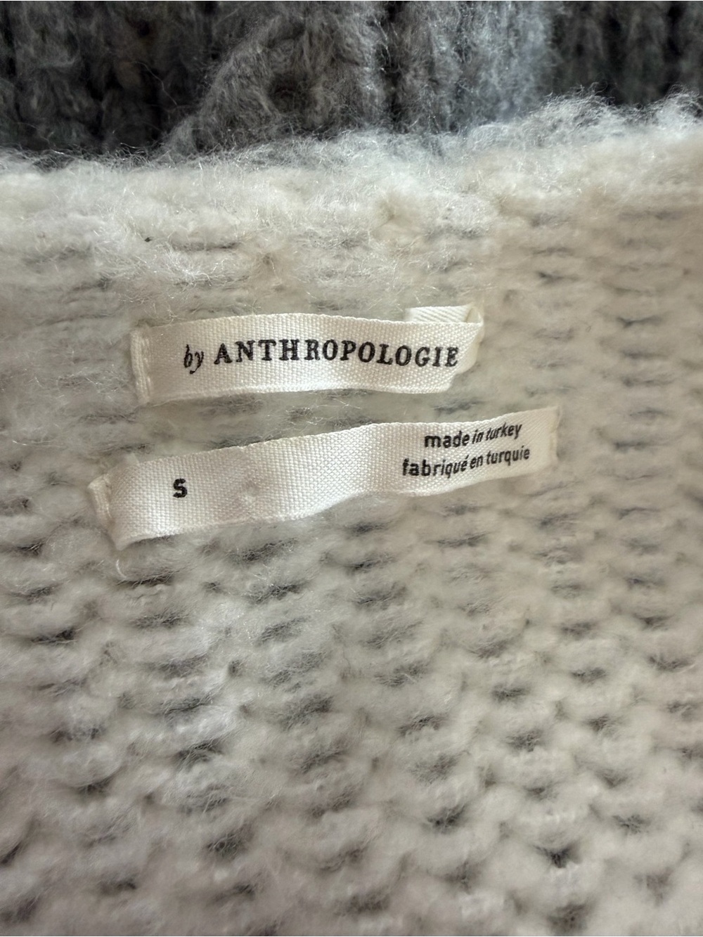 Anthropologie Vera Grey Colorblock Cardigan - Picture 8 of 10